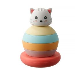 Silicone Rocking Animal Kitty Orange (d)