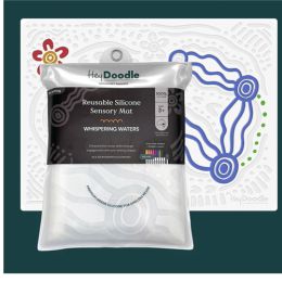 Hey Doodle Sensory Silicone Mat Whispering Waters