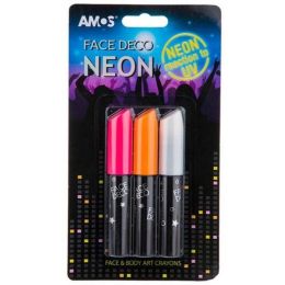 Amos Face Deco Neon 3 Pack
