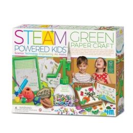 4m Steam Powered Kids Green Paper Craft