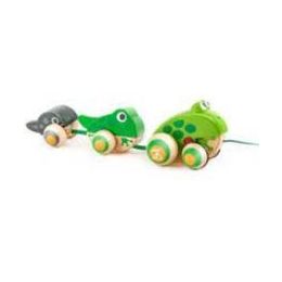 Hape Pull Along Frog Family