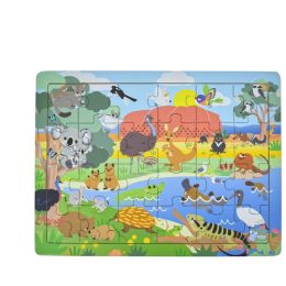 24pc Jigsaw Puzzle Aussie Animals & Their Names