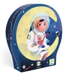 Djeco 36pc Silhouette Astronaut On The Moon