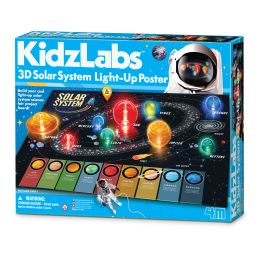 4m Kidz Lab 3D Solar System Light-Up Poster Board