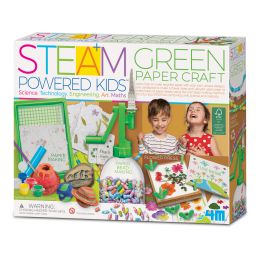 4m Steam Powered Kids Green Paper Craft