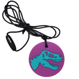 Jellystone Chewable Pendant Dino Purple
