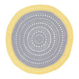 Ladedah Floor Rug Yellow/grey (d)