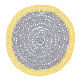 Ladedah Floor Rug Yellow/grey (d)