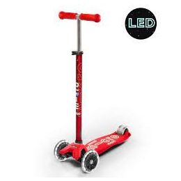 Maxi Micro Scooter Deluxe Led Red