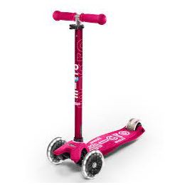 Maxi Micro Scooter Deluxe Led Pink