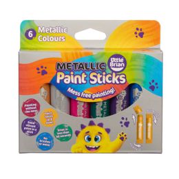 Little Brian Paint Sticks Metallic 6pk