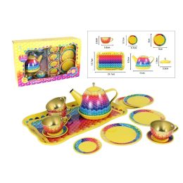 Rainbow Tin Tea Set