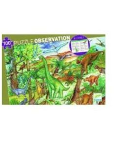 Djeco 100pc Observation Dinosaurs Puzzle