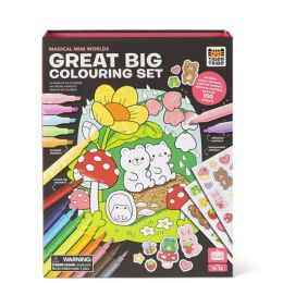 Tiger Tribe Great Big Colouring Set - Magical Mini Worlds