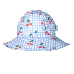 Acorn Cherry Checks Wide Brim Sunhat 3-5y