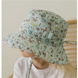 Acorn Aussie Bush Friends Wide Brim Bucket Hat Small 50cm (d)