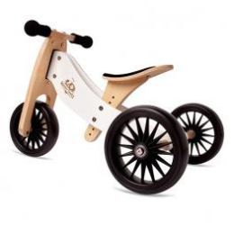 Kinderfeets Tiny Tots Plus 2in1 Balance Bike White