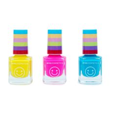 MYA Nail Polish 3pk Blue, Pink, Yellow