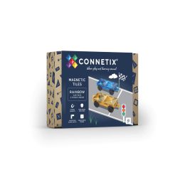 Connetix Magnetic Tiles Rainbow Car Pack 2pc (d)