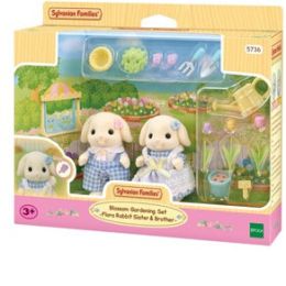 Sylvanian Blossom Gardening Set Flora Rabbit Sister & Brother