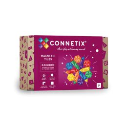Connetix Magnetic Tiles Rainbow Geometry Pack 30pc