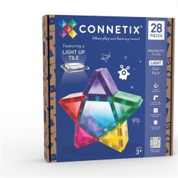 Connetix Magnetic Tiles Light Star Pack 28pc
