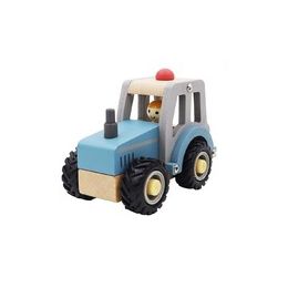 Kaper Kidz Wooden Tractor Blue