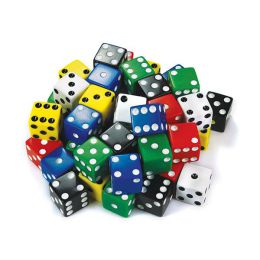 Dice 1-6 Dot 25mm (d)