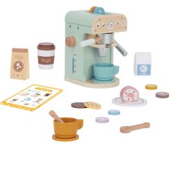 Tooky Toy Wooden Barista Cofee Machine Set (d)