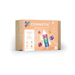 Connetix Magnetic Tiles Pastel Square Expansion Pack 40pc