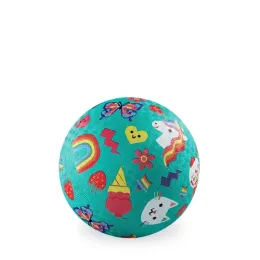 Crocodile Creek 5 Inch Play Ball - Smiley (Aqua)