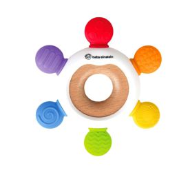 Baby Einstein Soothe & Explore Silicone Wooden Teether
