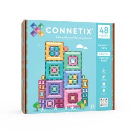 Connetix Magnetic Tiles Pastel Portal Pack 48 pc