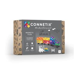 Connetix Magnetic Tiles Rainbow Transport Pack 50pc