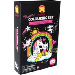 Tiger Tribe Neon Colouring Set Unicorn