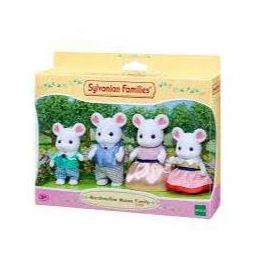 Sylvanian Marshmallow Mouse Family