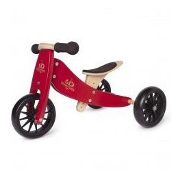 Kinderfeets Tiny Tots 2In1 Balance Bike Cherry Red