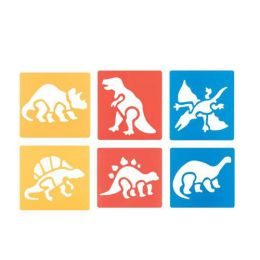 Dinosaur Stencils 15.2 x 15.2cm Pack of 6
