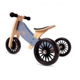 Kinderfeets Tiny Tots Plus 2in1 Balance Bike Slate Blue