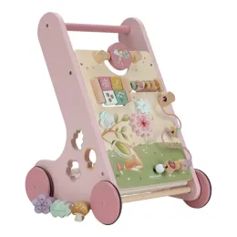 Little Dutch Wooden Multi Activity Walker - Pink