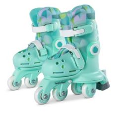 Yvolution Twista Roller Skates / Roller Blade Green Size 7-11