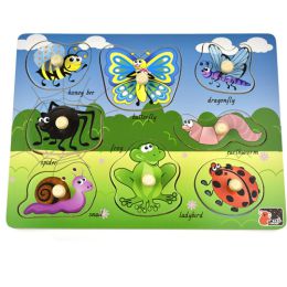 Koala Dream 2 in 1 Mini Beasts Insect Peg Puzzle