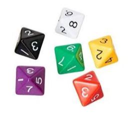 Dice 8 Sided Number 1-8 (d)