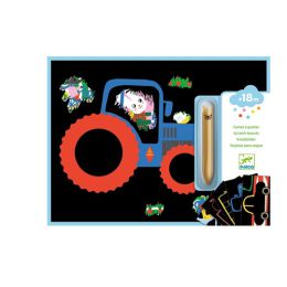 Djeco Learning About Vehicles Scratch Cards