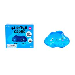 J'adore Glitter Cloud Squishy Blue