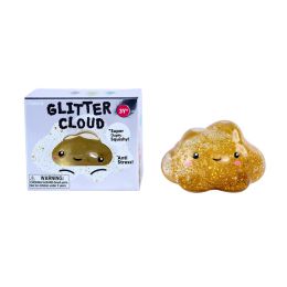 J'adore Glitter Cloud Squishy Gold