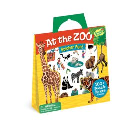 Peaceable Kingdom Reusable Stickers At The Zoo Tote (d)