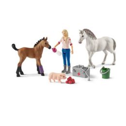 Schleich-Vet Visiting Mare and Foal