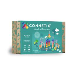 Connetix Magnetic Tiles Rainbow Ball Run Pack 92pc (d)