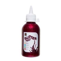 Glitter Paint 250ml Magenta (d)